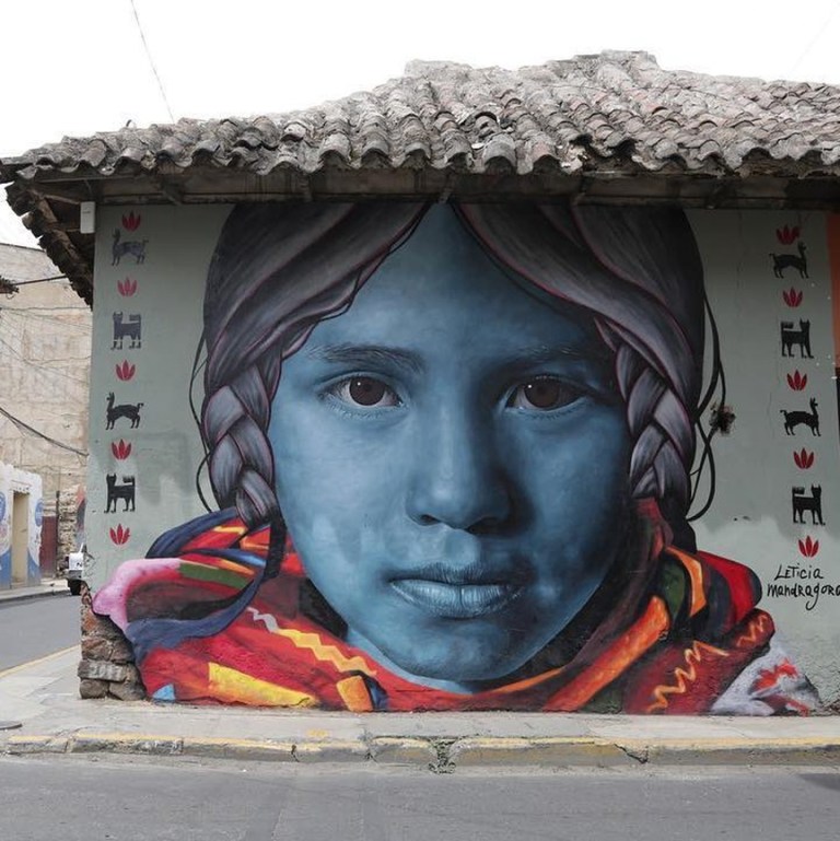 Leticia Mandragora in Cochabamba, Bolivia. Best urban art 2019