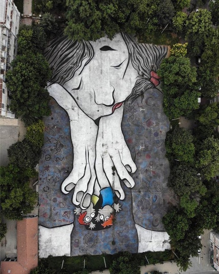 urban artwork by Ella & Pitr in Plovdiv, Bulgaria
