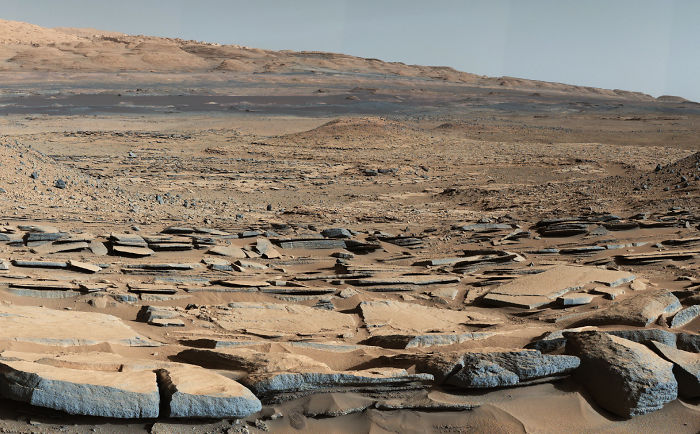 Strata At Base Of Mount Sharp