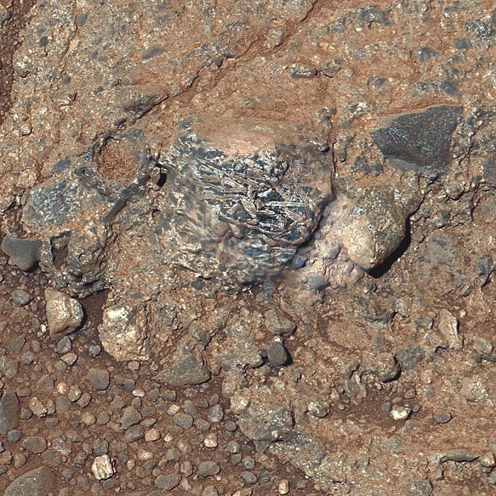 Martian Rock 'Harrison' In Color, Showing Crystals